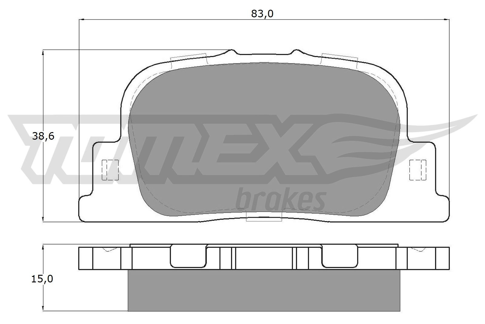 TOMEX Brakes Bremsbelagsatz, Scheibenbremse